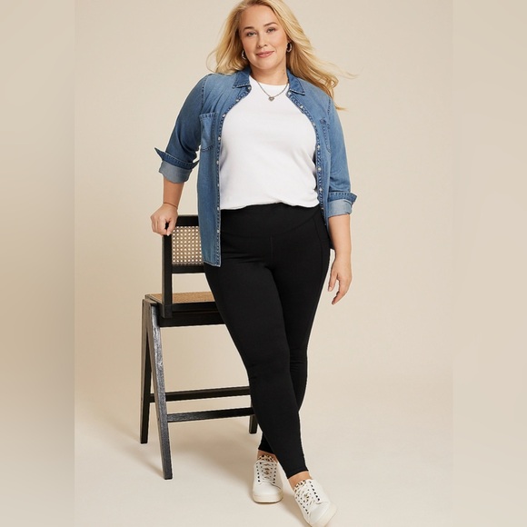 Maurices Pants - Maurices | Black Super High Rise Pocket Luxe Legging